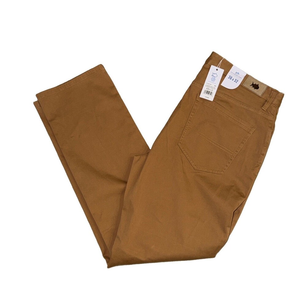 Southern Tide Pants Men's 36x32 Sullivan 5 Pocket Pant Hazelnut Khaki NWT $135